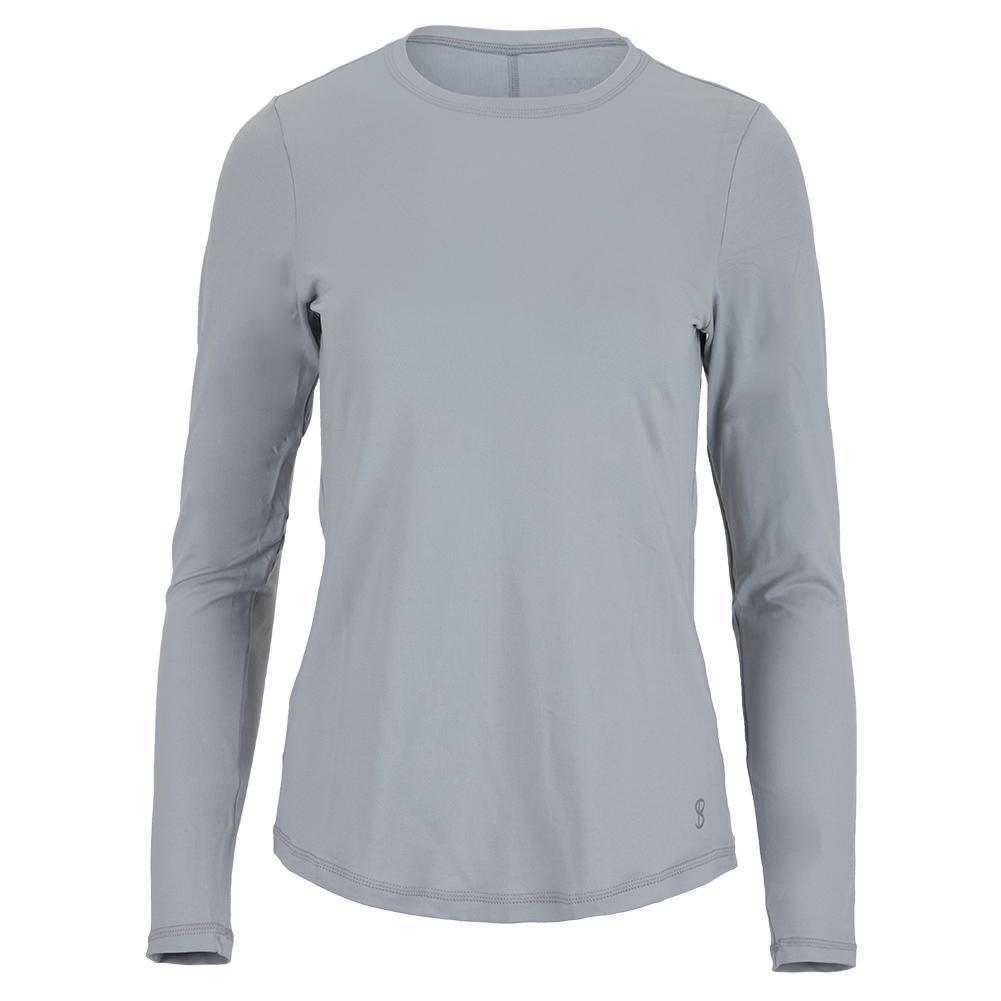 Women's UV Long Sleeve Tennis Top Stone Womens Apparel SOFIBELLA