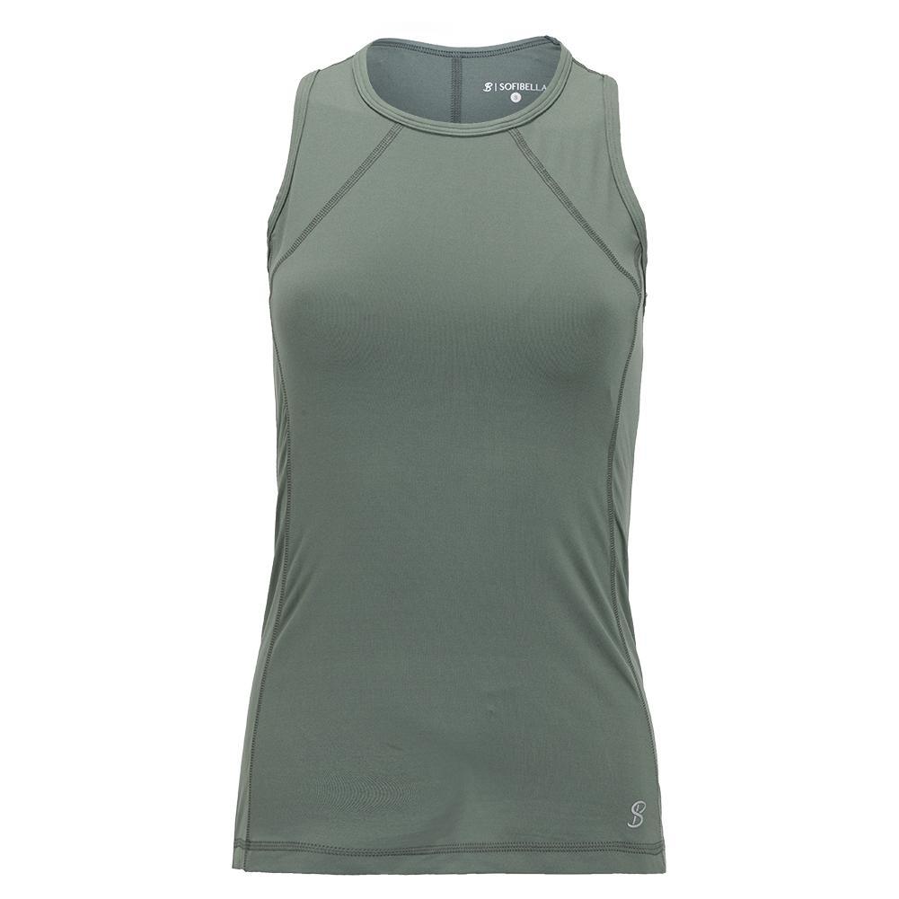 Women's UV Colors Tennis Tank Army Womens Apparel SOFIBELLA