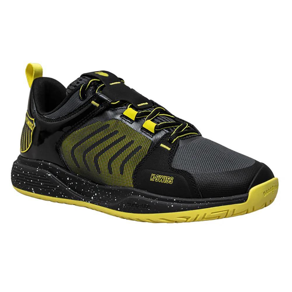 Men`s Ultrashot Team Tennis Shoes Black Dark Shadow TOP TENNIS SHOES K-SWISS