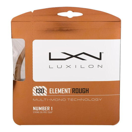 Element Rough 1.30/16G Tennis String Bronze Strings LUXILON Brown