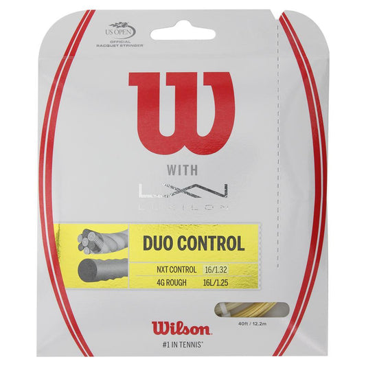 Duo Control Hybrid Tennis String Strings WILSON Yellow