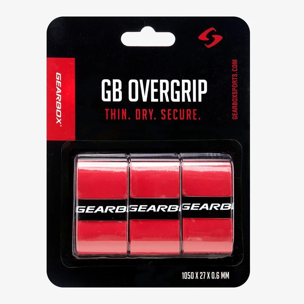 Pickleball Overgrip 3 Pack Red Pickleball Grips GEARBOX