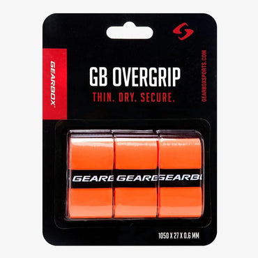 Pickleball Overgrip 3 Pack Neon Orange Pickleball Grips GEARBOX