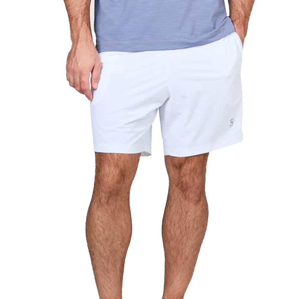 Men's SB Sport Game 7 Inch Tennis Short White Training SOFIBELLA
