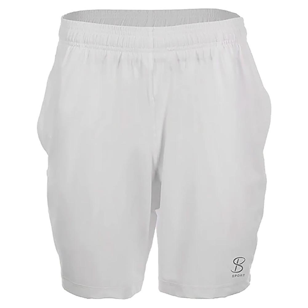 Men's SB Sport Game 7 Inch Tennis Short White Training SOFIBELLA M