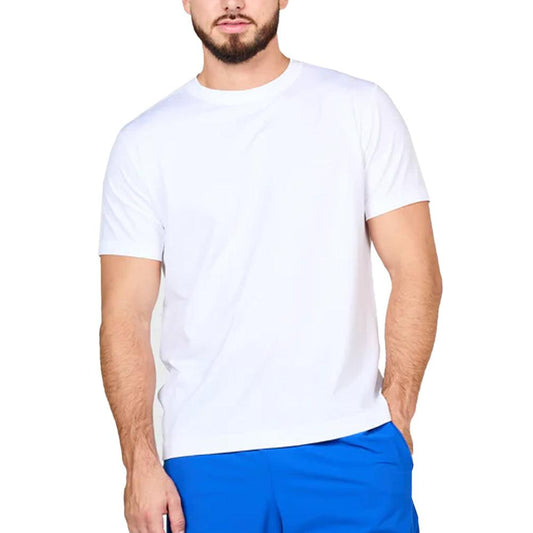 Men's SB Sport Classic Fit Short Sleeve Tennis Crew White Training SOFIBELLA S