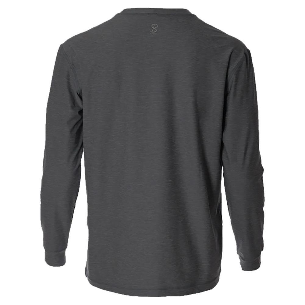 Men's SB Sport Classic Fit Long Sleeve Tennis Crew Grey Melange Training SOFIBELLA
