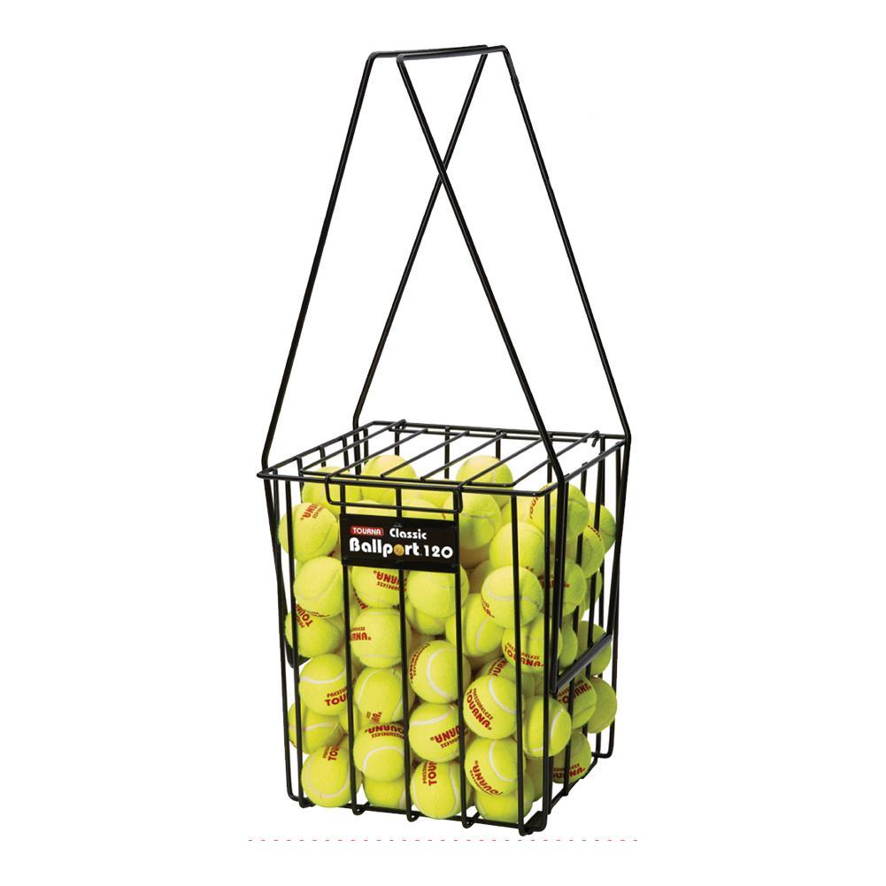 Ballport 120 Tennis Ball Hopper Court Equipment TOURNA Gray