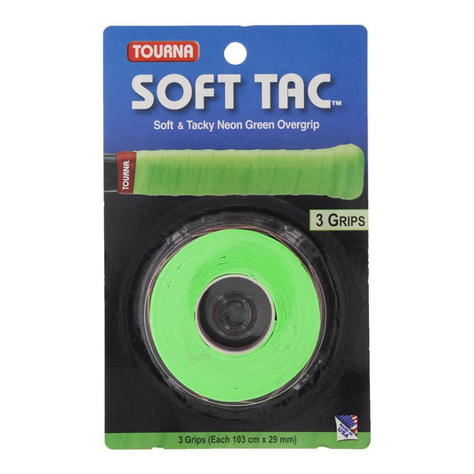 Soft Tac Tennis Overgrip Grips TOURNA Green