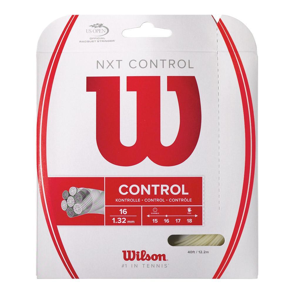 NXT Control 16G Tennis String Natural Strings WILSON White