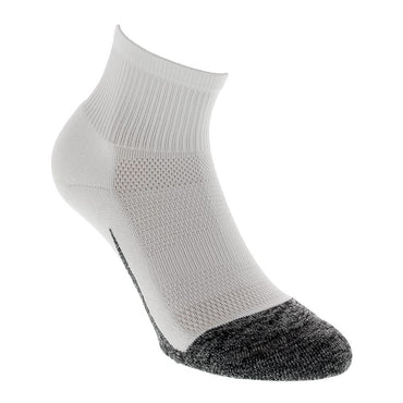 Elite Light Cushion Quarter Tennis Socks Socks FEETURES White S