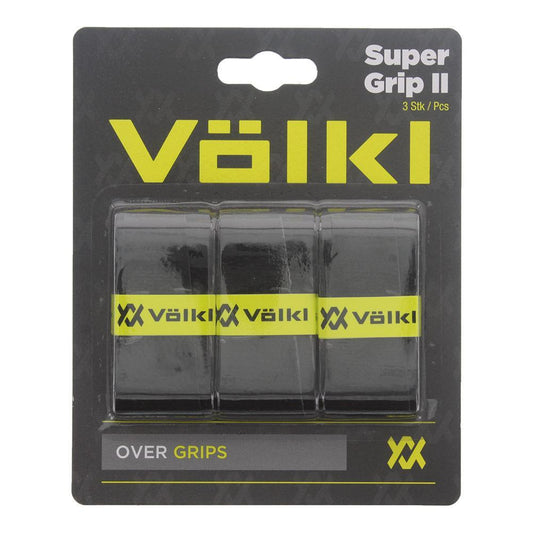 Super Grip II 3 Pack Tennis Overgrip Black Other Accessories VOLKL Black