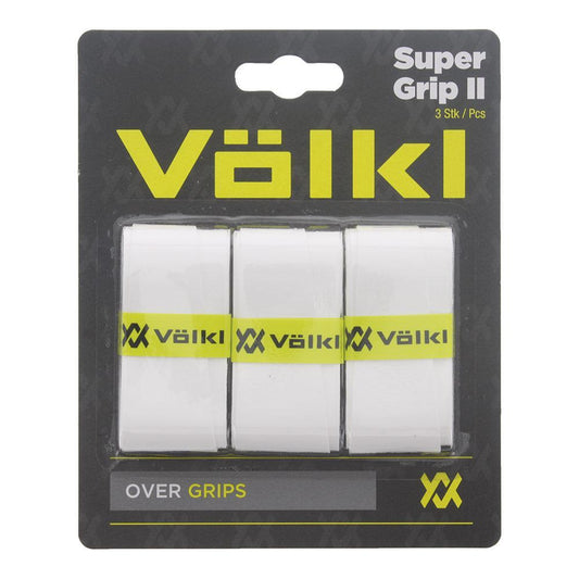 Super Grip II 3 Pack Tennis Overgrip White Other Accessories VOLKL White