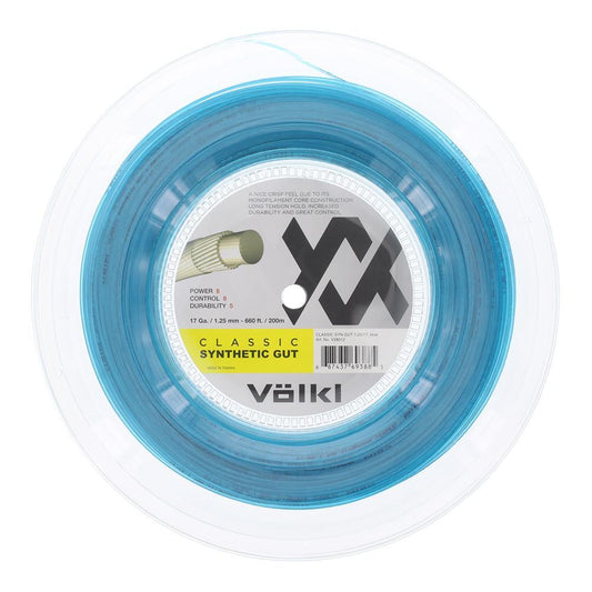 Classic Synthetic Gut Tennis String Reel Strings VOLKL Blue 16