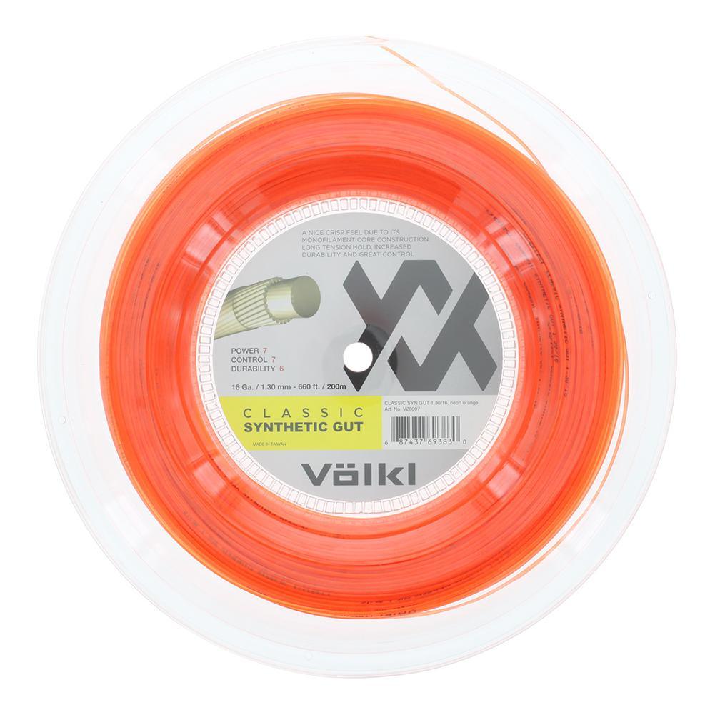 Classic Synthetic Gut Tennis String Reel Strings VOLKL Orange 17
