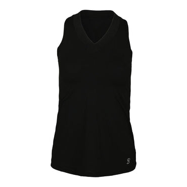 Women's UV Racerback Tennis Tank Womens Apparel SOFIBELLA Black XS