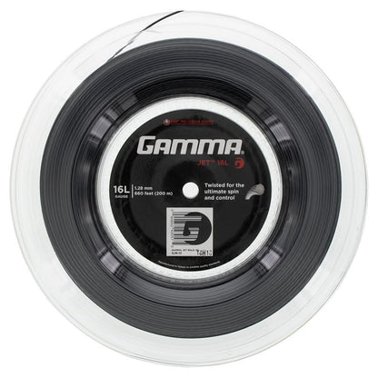 Jet Tennis String Reel Strings GAMMA Black 18