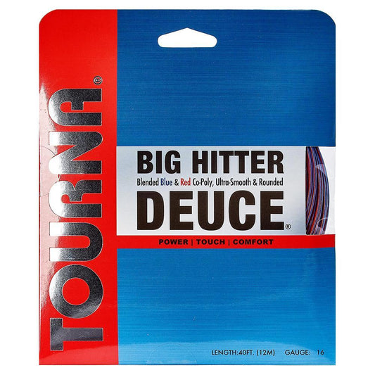 Big Hitter Deuce Tennis String Blue and Red Strings TOURNA 16