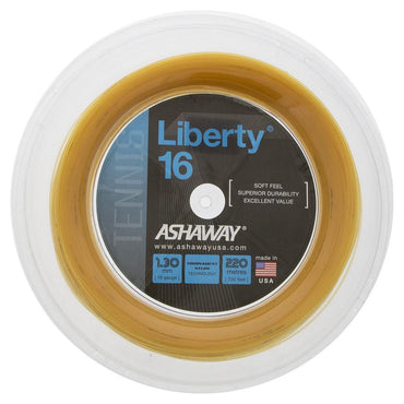 Liberty 16G Tennis String Reel Strings ASHAWAY Gold