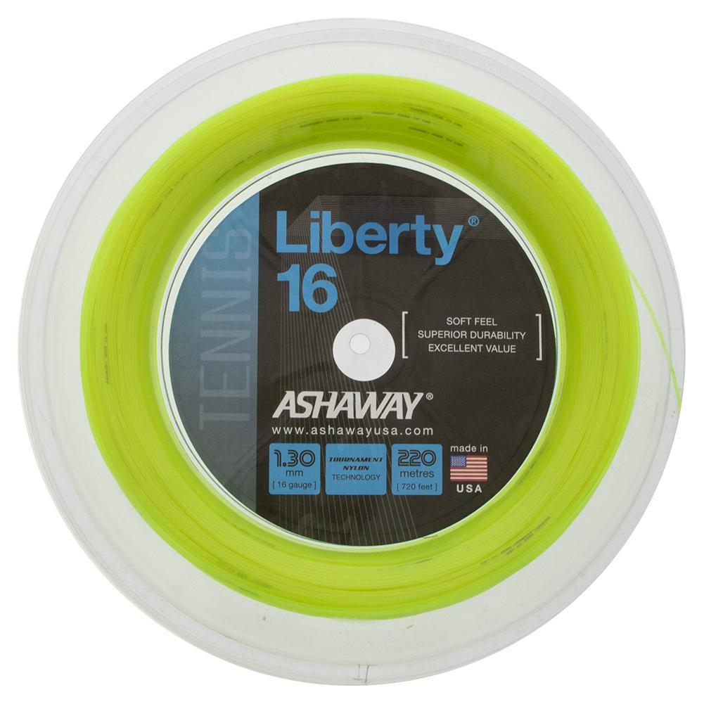 Liberty 16G Tennis String Reel Strings ASHAWAY Optic Yellow