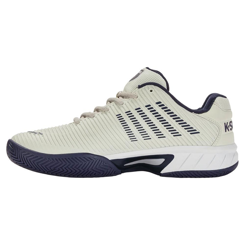 Men`s Hypercourt Express 2 2E Width Tennis Shoes Gray White Peacoat TOP TENNIS SHOES K-SWISS