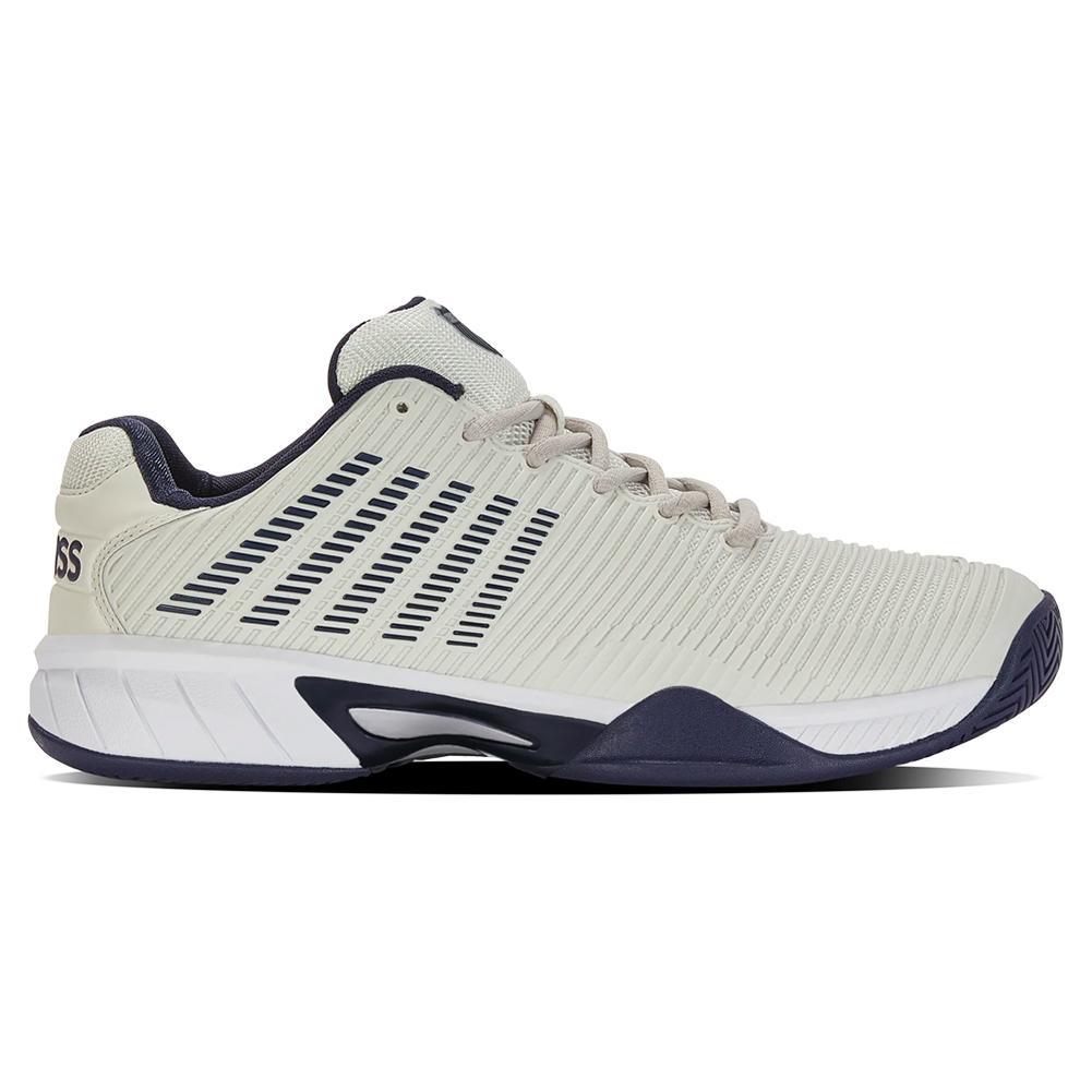 Juniors` Hypercourt Express 2 Tennis Shoes Gray White Peacoat Top Tennis Shoes K-SWISS