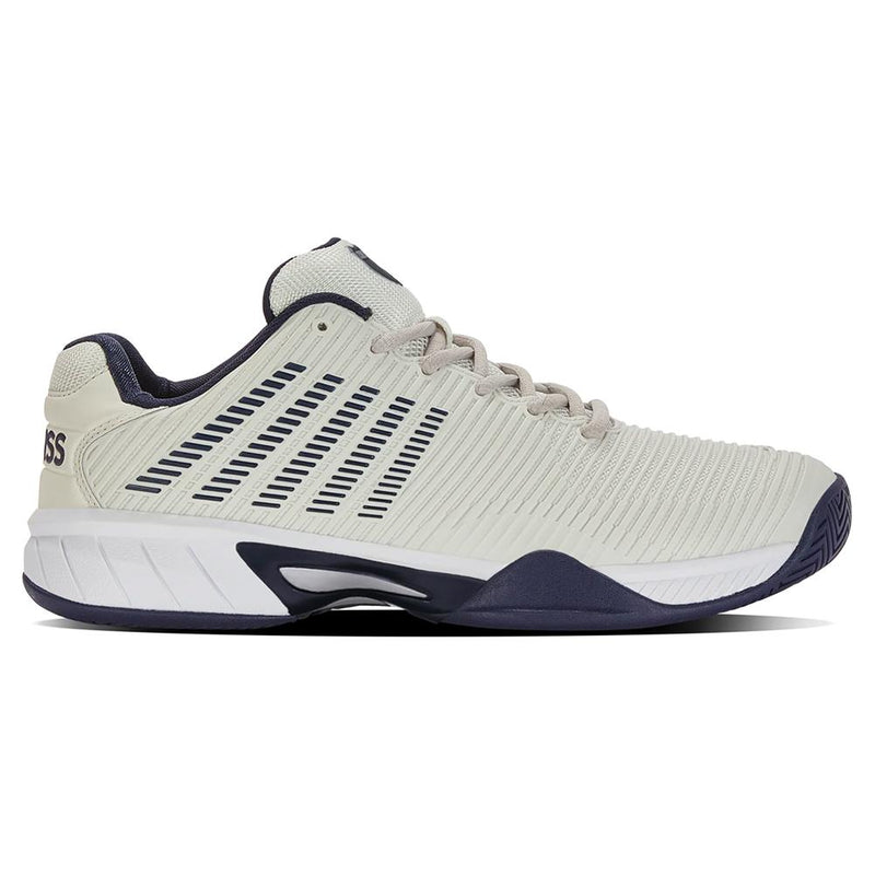Men`s Hypercourt Express 2 2E Width Tennis Shoes Gray White Peacoat TOP TENNIS SHOES K-SWISS