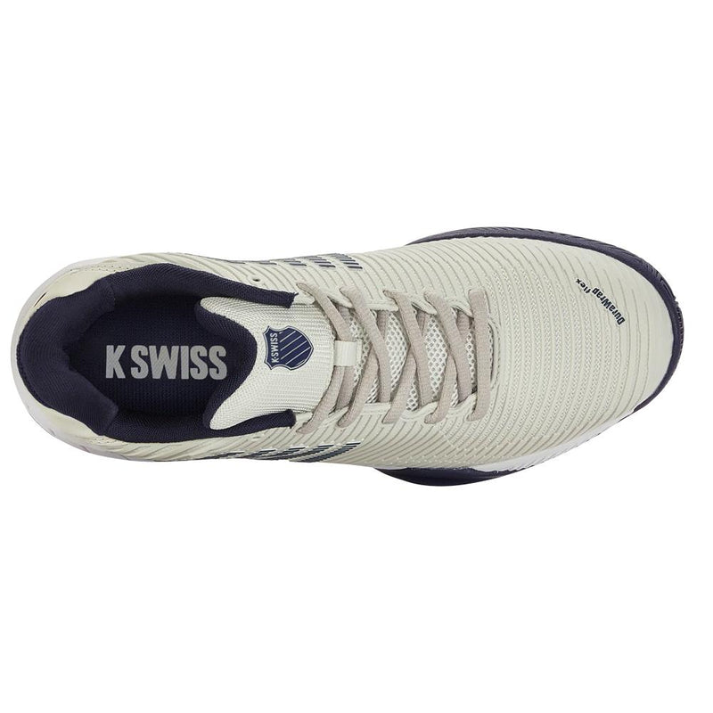 Men`s Hypercourt Express 2 2E Width Tennis Shoes Gray White Peacoat TOP TENNIS SHOES K-SWISS