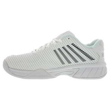 Juniors` Hypercourt Express 2 Tennis Shoes White and Black Top Tennis Shoes K-SWISS 1.5Y