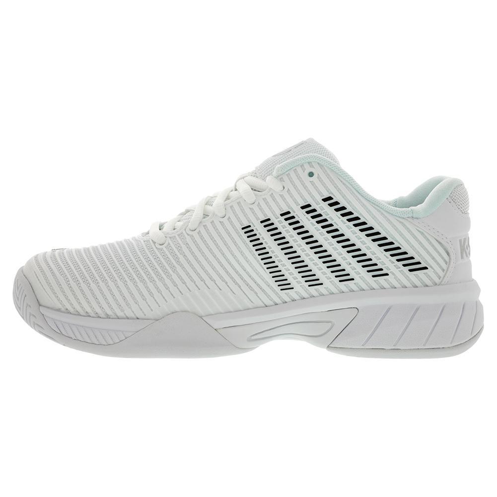 Juniors` Hypercourt Express 2 Tennis Shoes White and Black Top Tennis Shoes K-SWISS 1.5Y