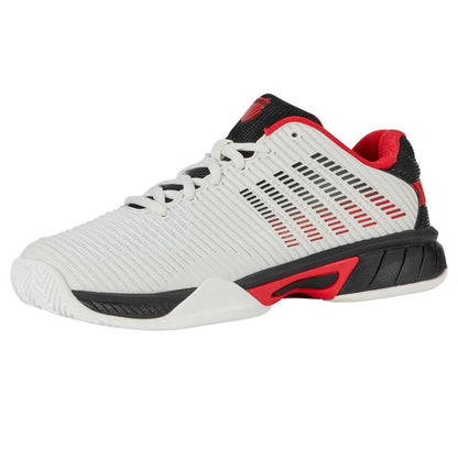 Juniors` Hypercourt Express 2 Tennis Shoes Bright White and Stretch Limo Top Tennis Shoes K-SWISS 3Y