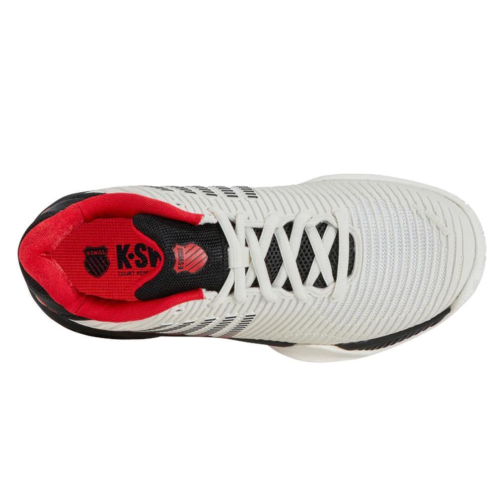 Juniors` Hypercourt Express 2 Tennis Shoes Bright White and Stretch Limo Top Tennis Shoes K-SWISS
