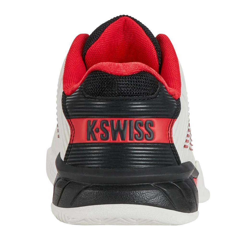 Juniors` Hypercourt Express 2 Tennis Shoes Bright White and Stretch Limo Top Tennis Shoes K-SWISS