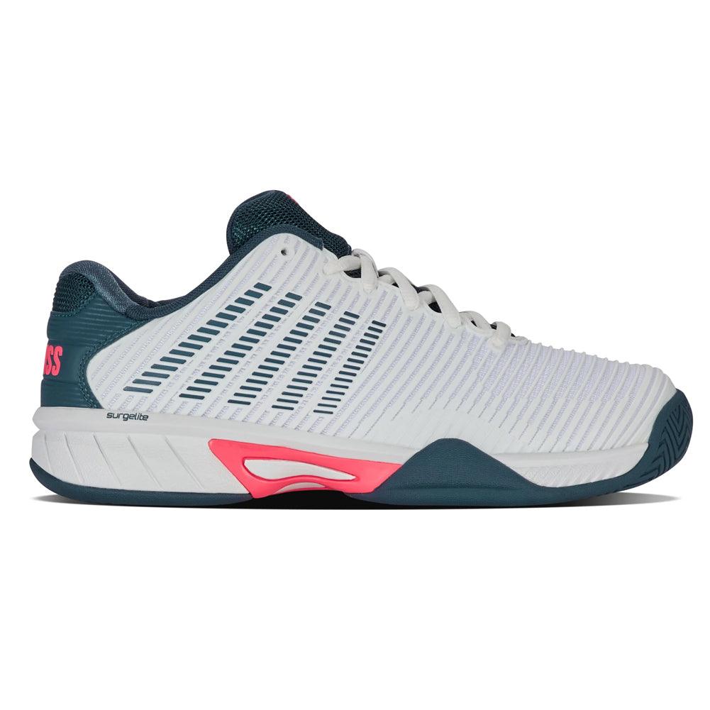 Juniors` Hypercourt Express 2 Tennis Shoes White and Stargazer K-SWISS