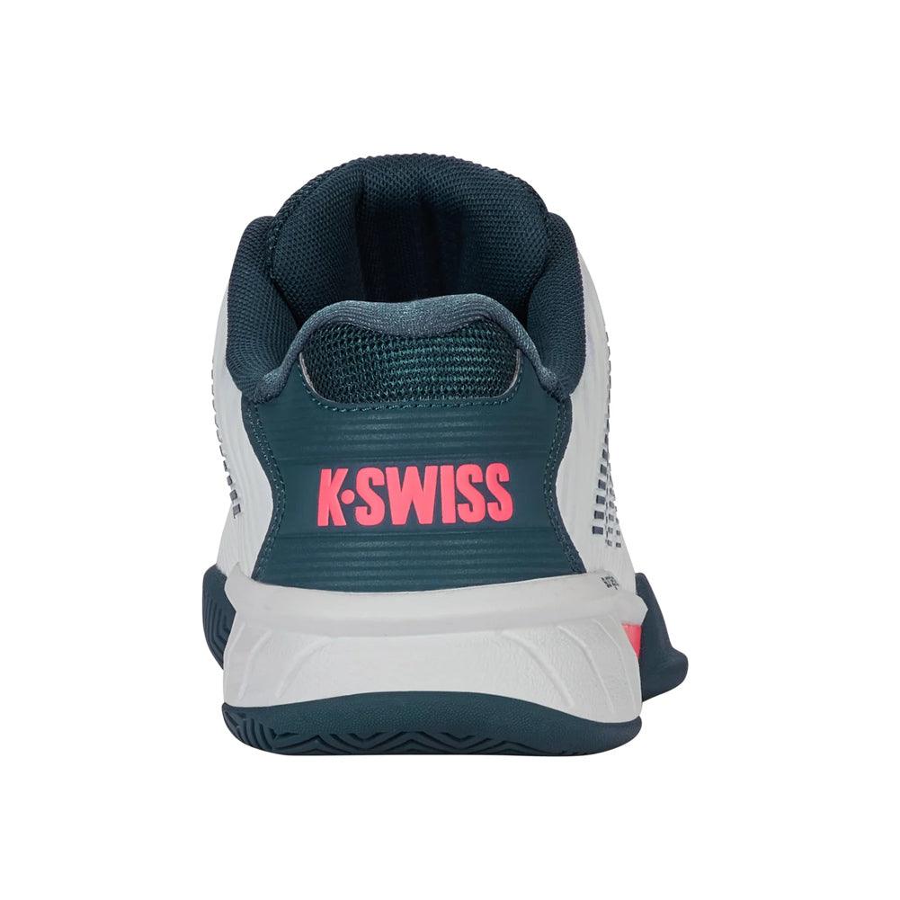 Juniors` Hypercourt Express 2 Tennis Shoes White and Stargazer K-SWISS