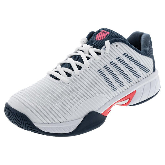 Juniors` Hypercourt Express 2 Tennis Shoes White and Stargazer K-SWISS 1.5Y