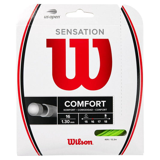 Sensation 16g Neon Green Tennis String Strings WILSON Green