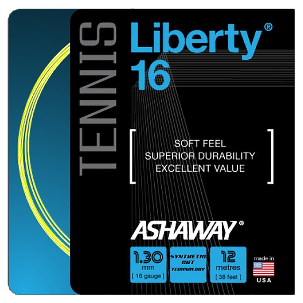 Liberty 16G Tennis String Strings ASHAWAY Optic Yellow