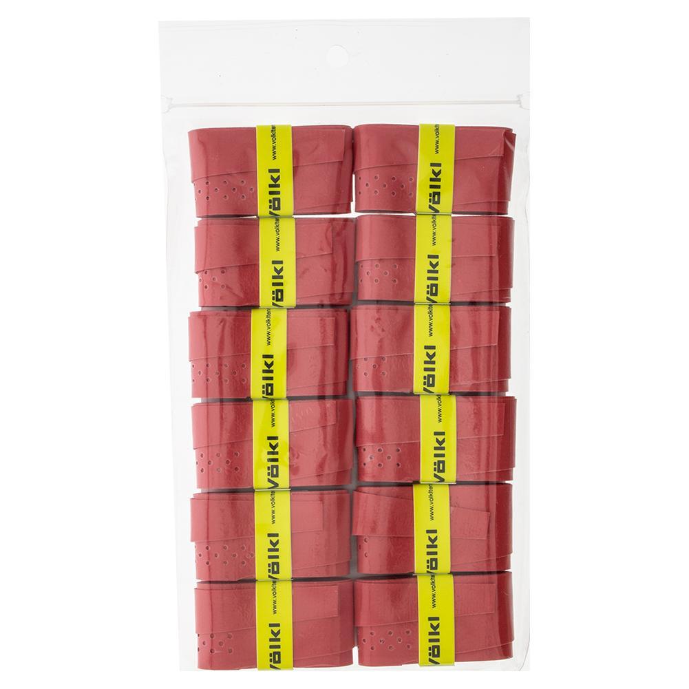 Super Perf Tennis Overgrip 12 Pack Grips VOLKL Red