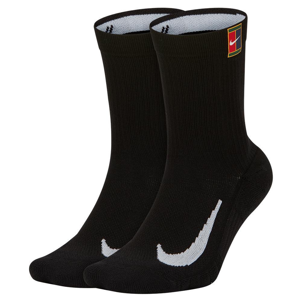 Court Multiplier Max Crew Tennis Socks (2 Pairs) Womens Apparel NIKE Black S