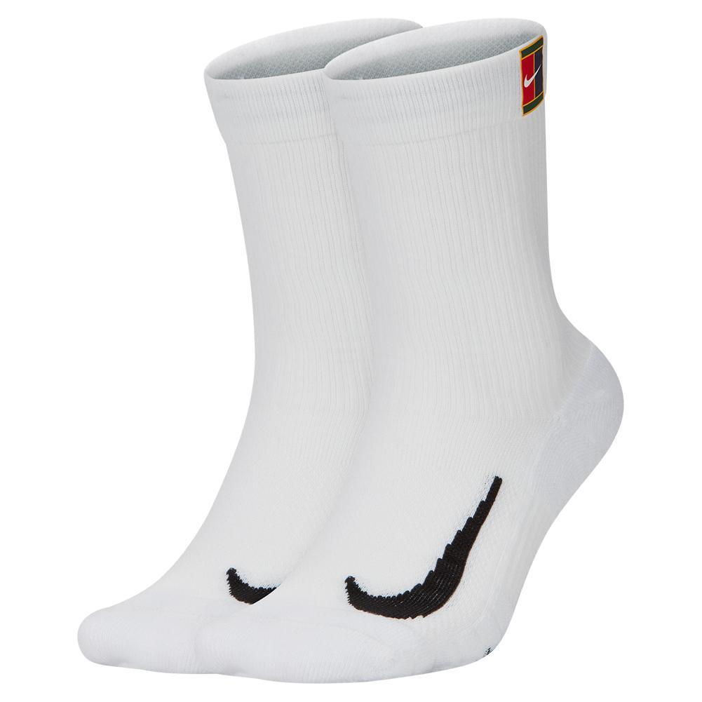 Court Multiplier Max Crew Tennis Socks (2 Pairs) Womens Apparel NIKE White S