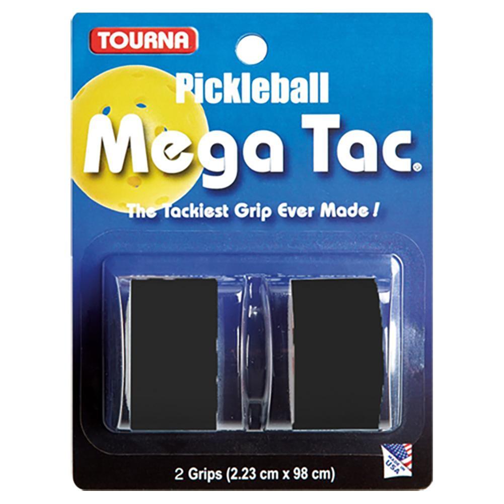 Mega Tac Pickleball Overgrip 2 Pack Pickleball Grips TOURNA Black