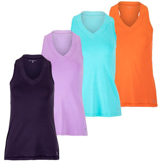 Women's UV Racerback Tennis Tank Womens Apparel SOFIBELLA Air XS