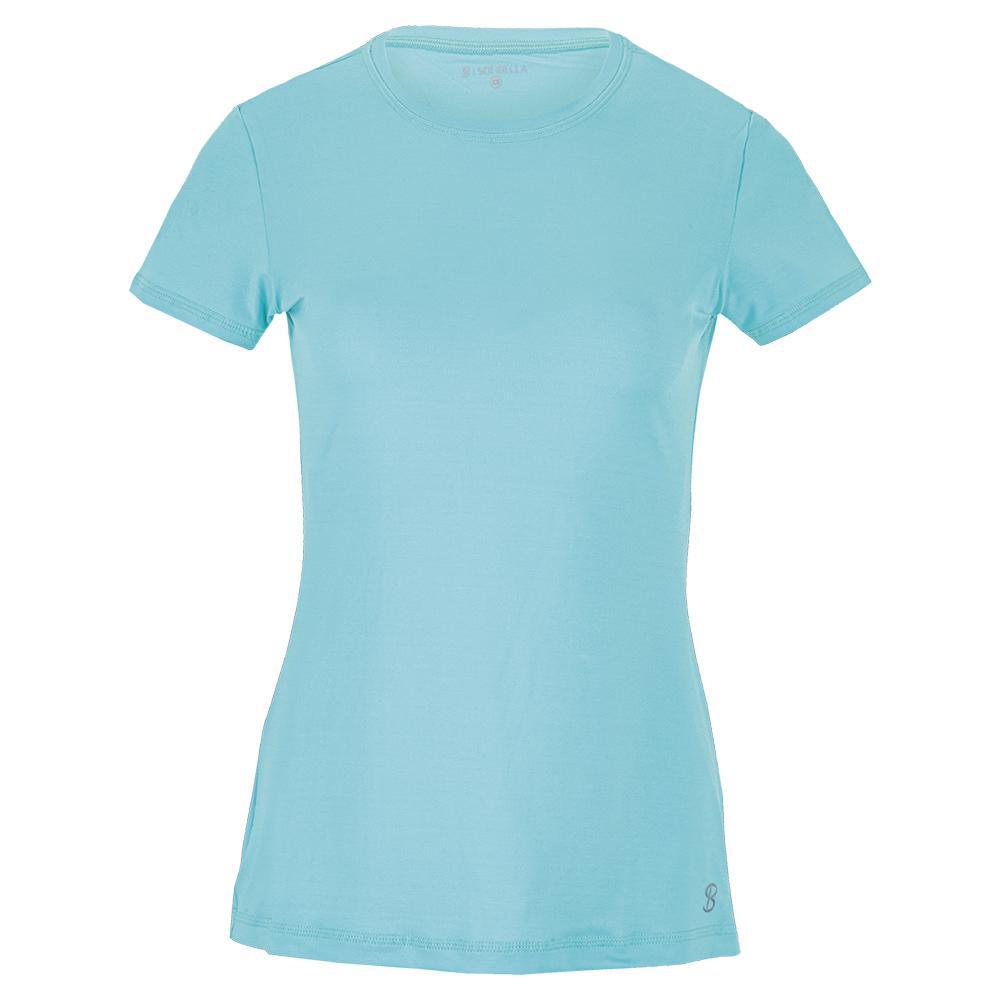Women's UV Short Sleeve Tennis Top Womens Apparel SOFIBELLA Air XS