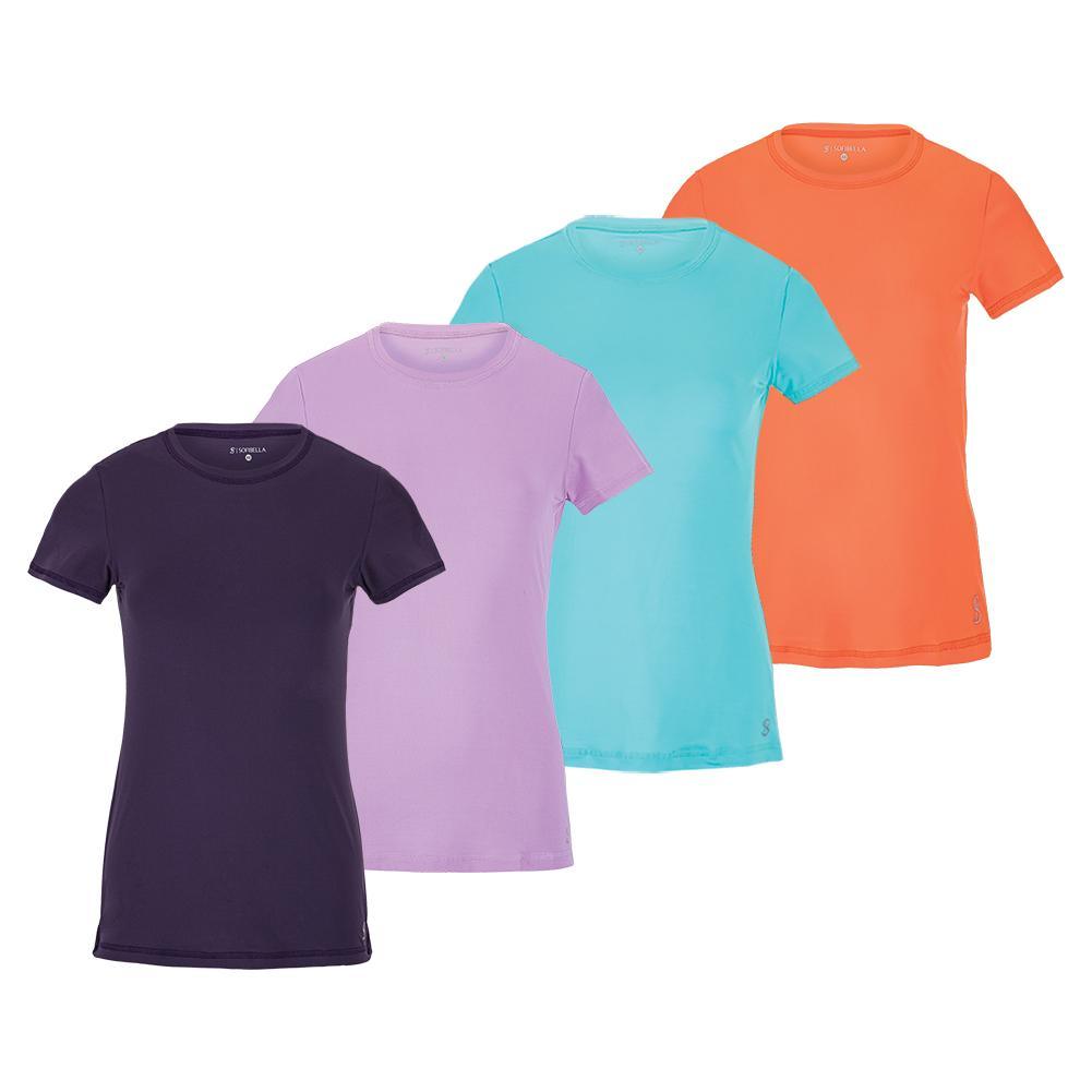 Women's UV Short Sleeve Tennis Top Womens Apparel SOFIBELLA