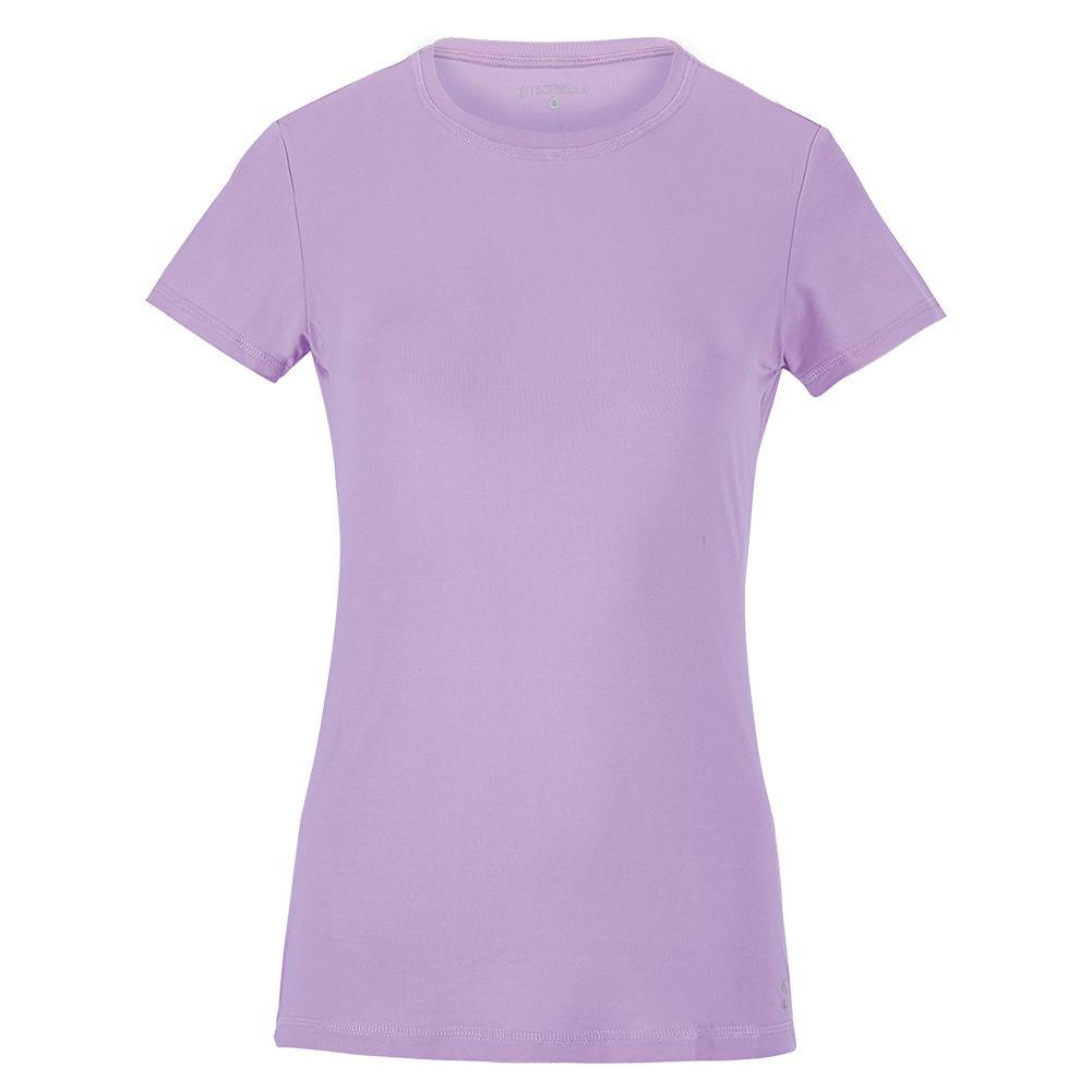 Women's UV Short Sleeve Tennis Top Womens Apparel SOFIBELLA Lavender XS