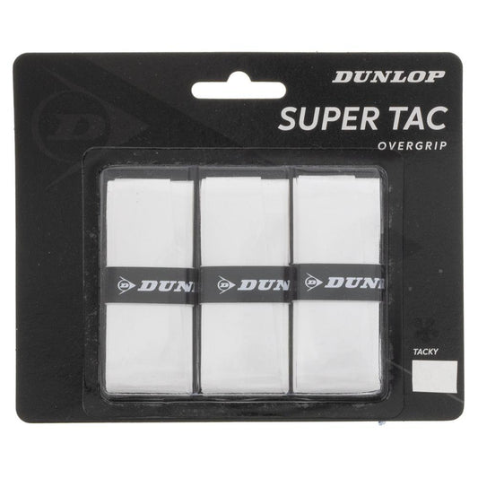 Super Tac Tennis Overgrip 3 Pack White Other Accessories DUNLOP White