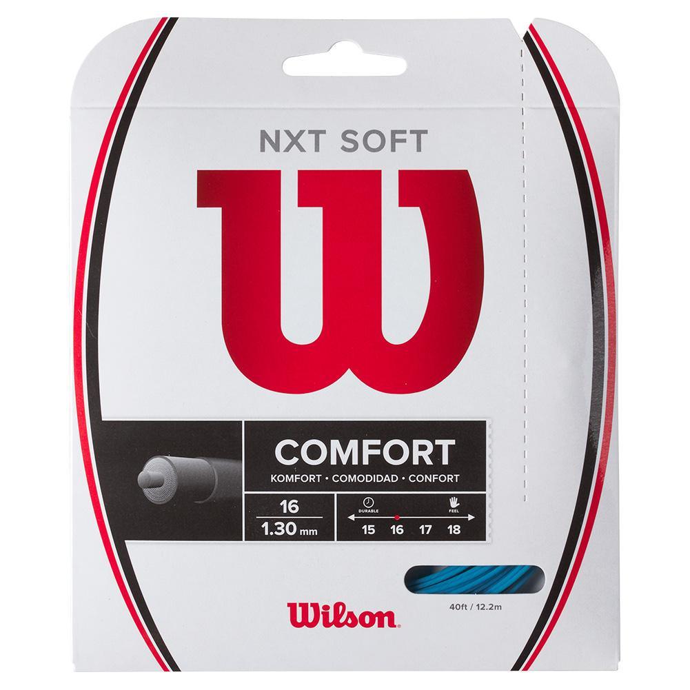 NXT Soft 16G Tennis String Strings WILSON Blue 16
