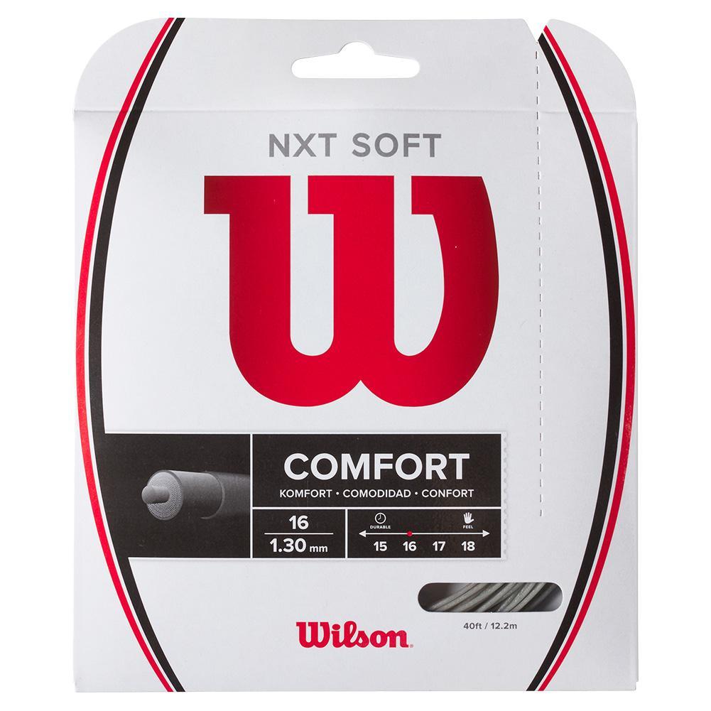 NXT Soft 16G Tennis String Strings WILSON Grey 16