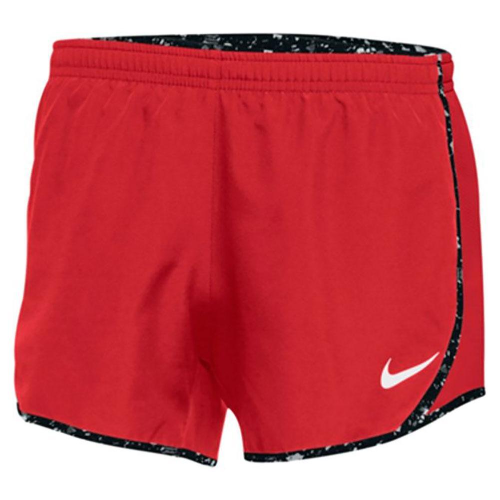 Girls' Dry Tempo Short Junior Team Gear NIKE Scarlet/Print XS